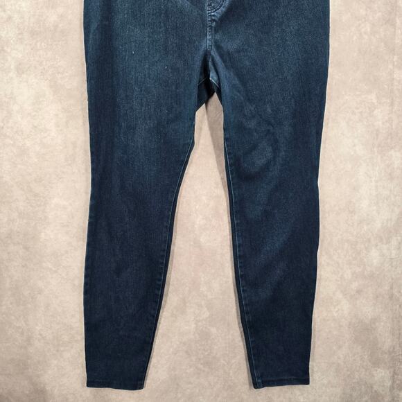Time and Tru Blue Skinny Stretch Pullon Jegging Bottoms Pants Plus XXL 2XL - Picture 4 of 8